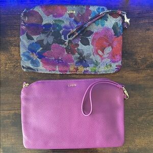 Lodis Multicolor Floral and Purple Clutch Set